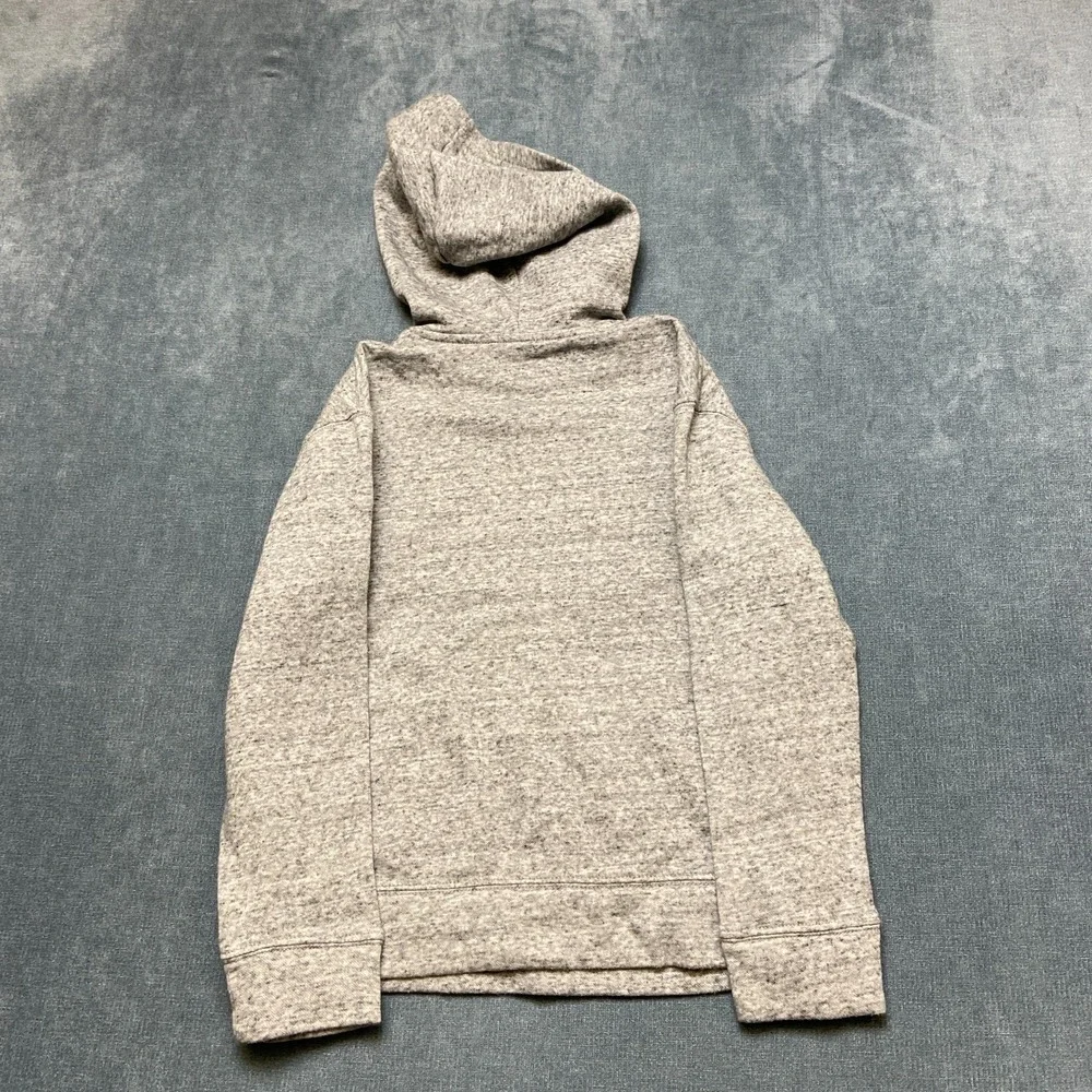 Old Navy‎ Recharge Hoodie Boys L Gray Heather Fleece Lined Raglan Sleeve Outdoor